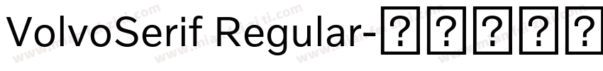 VolvoSerif Regular字体转换